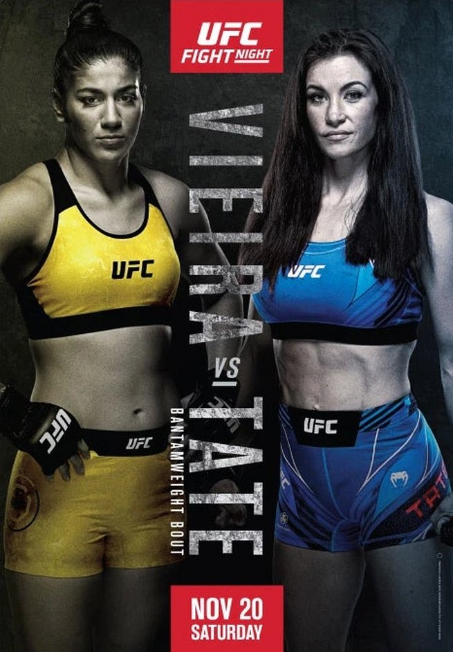 UFC Fight Night 203 fight card poster