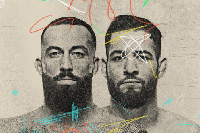 UFC Fight Night 235 Dolidze vs. Imavov fight card poster