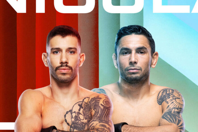 Nicolau vs. Perez UFC on ESPN 55 fight card poster