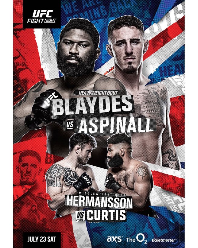 UFC on ESPN+ 66 fight card poster