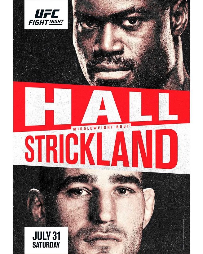 UFC Fight Night 193 fight card poster