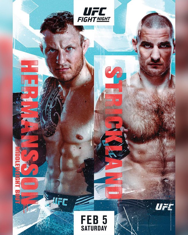 UFC Fight Night 207 fight card poster