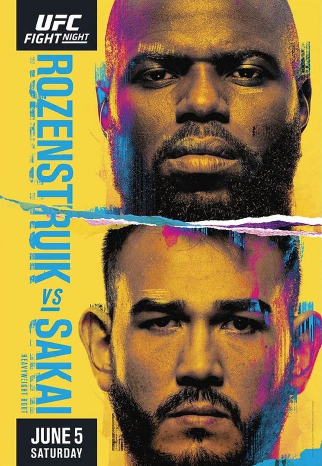UFC Fight Night 189 fight card poster