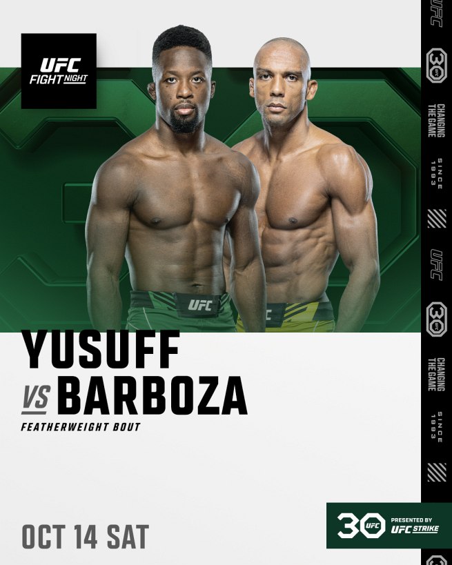UFC Fight Night 230 fight card poster